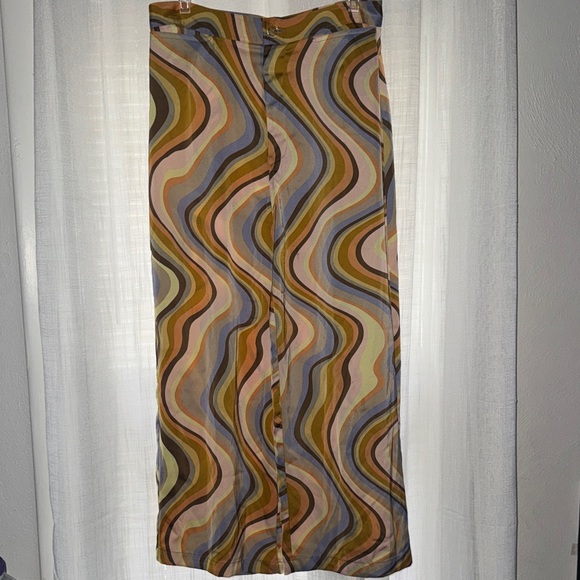 UO | Retro Wave Print Pants - Multicolor - Picture 2 of 4